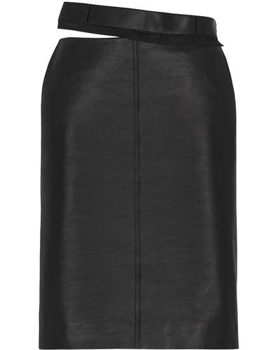 Fendi Leather Skirts - Black