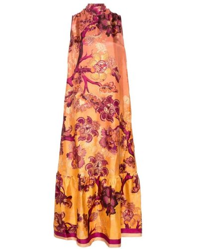 F.R.S For Restless Sleepers Maxi Dresses - Orange
