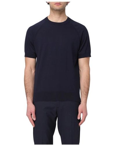 Paolo Pecora Blau premium faden t-shirt - Schwarz