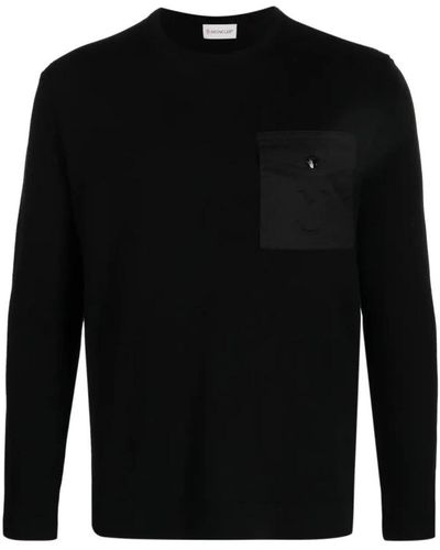 Moncler Round-Neck Knitwear - Black