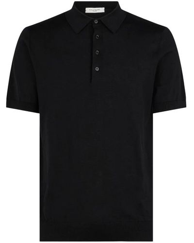 Paolo Pecora Polo Shirts - Black