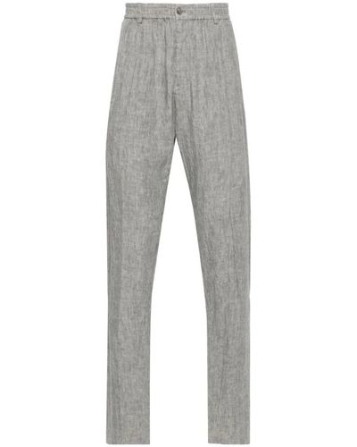 Emporio Armani Slim-Fit Trousers - Grey