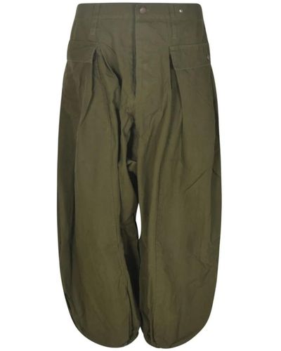 R13 Wide trousers - Verde