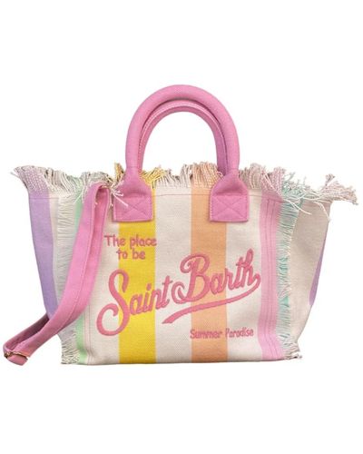 Mc2 Saint Barth Stilvolle strandtasche für sommertage - Pink