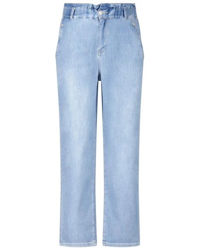 RAFFAELLO ROSSI Straight jeans - Blu