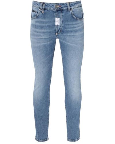 Philipp Plein Skinny fit kobaltblaue jeans