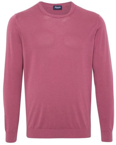 Drumohr Round-Neck Knitwear - Pink