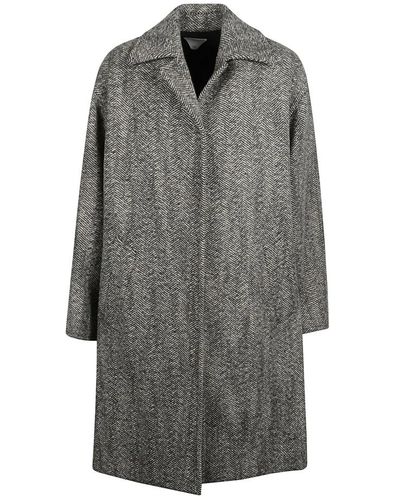 Bottega Veneta Coats > single-breasted coats - Gris