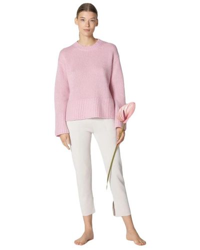 SMINFINITY Round-Neck Knitwear - Pink