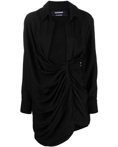 Jacquemus Shirt Dresses - Black