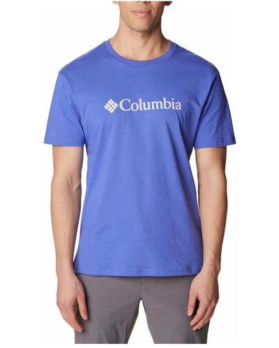 Columbia Basic logo kurzarm t-shirt - Blau