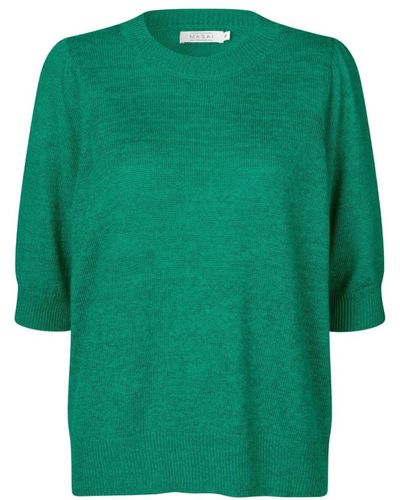 Masai Round-Neck Knitwear - Green