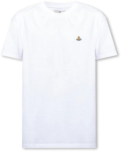 Vivienne Westwood T-Shirt mit Logo - Weiß