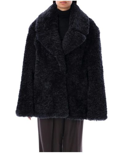 Stella McCartney Faux Fur & Shearling Jackets - Black