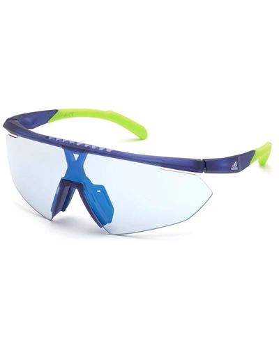 adidas Blaue spiegel sonnenbrille sp0015-91x,sportliche sonnenbrille sp0015