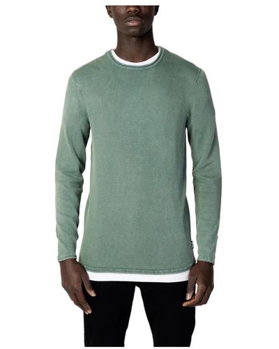 Only & Sons Round-Neck Knitwear - Green