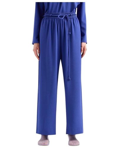 Emporio Armani Wide trousers - Blau