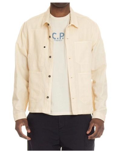 C.P. Company S hemd mit knopfverschluss - Natur