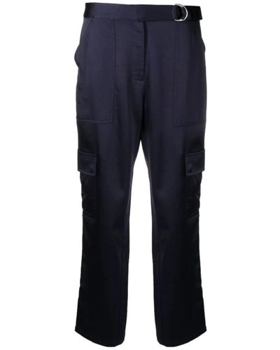 Jonathan Simkhai Trousers > straight trousers - Bleu