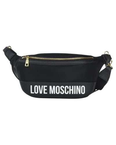 Love Moschino City lover logo gürteltasche - Schwarz