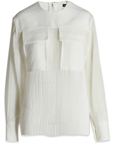 Proenza Schouler Superior blusas elegantes y cómodas - Blanco