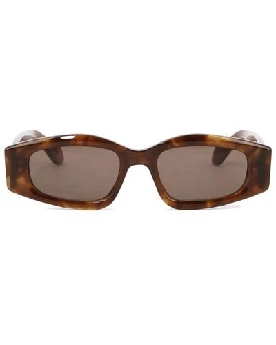 Alaïa Sonnenbrille mit geometrischer form,sonnenbrille mit geometrischer form acetatrahmen - Braun
