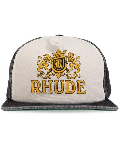 Rhude Baseballkappe mit logo - Mettallic