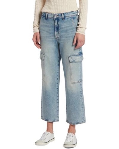 7 For All Mankind Cropped jeans 7 for all kind - Blau