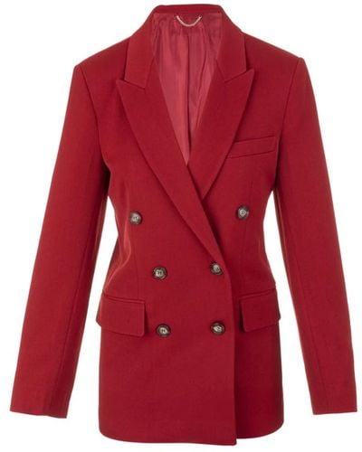 Victoria Beckham Chaqueta de blazer - Rojo