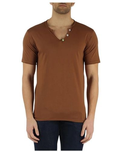 Daniele Alessandrini T-Shirts - Brown