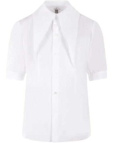 Noir Kei Ninomiya Weiße baumwoll-popeline-hemd