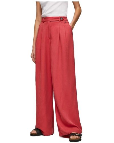 Pepe Jeans Wide Trousers - Red