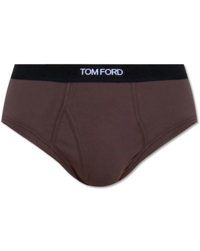 Tom Ford Unterhosen mit logo,slips mit logo - Braun