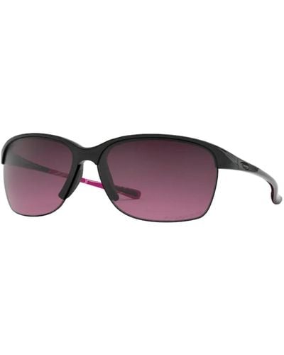Oakley Unstoppable occhiali da sole in nero lucido/rosa sfumato - Viola