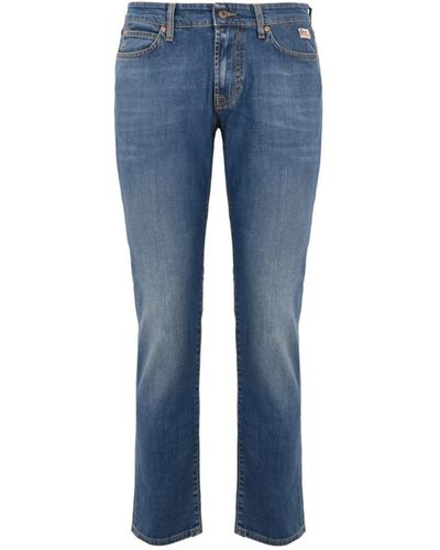 Roy Rogers Denim slim jeans für männer - Blau