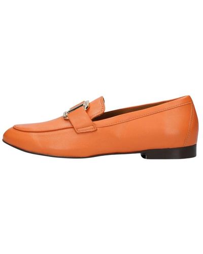 Toral Oranger loafer mit twist,goldene loafers stilvolles modell,klassischer loafer mit trendy twist