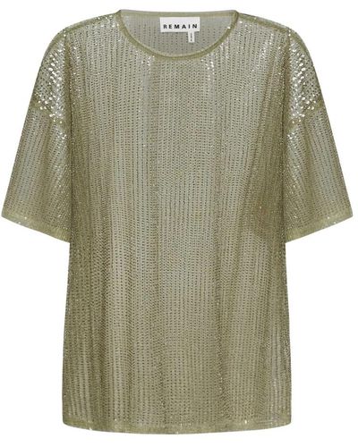 REMAIN Birger Christensen Tops > t-shirts - Vert