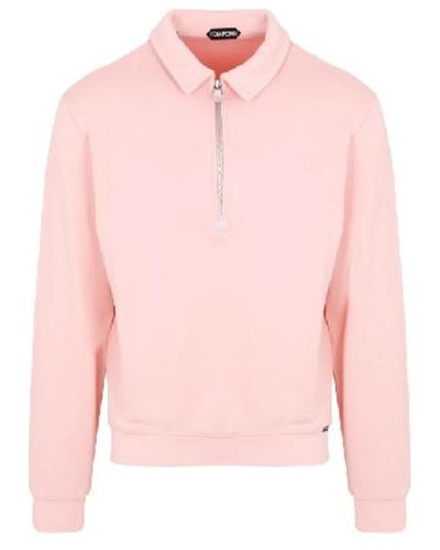 Tom Ford Rosa t-shirt mit logo-detail - Pink