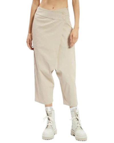 Ixos Cropped Trousers - Natural