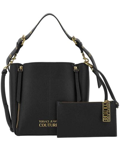 Versace Shoppingtasche mit abnehmbarem riemen - Schwarz