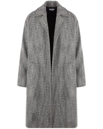 Bottega Veneta Belted Coats - Grey