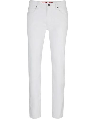 BOSS Jeans bianchi clici - Bianco
