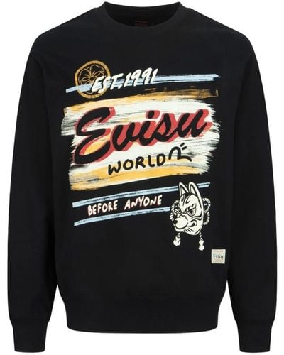 Evisu Sweatshirts - Black