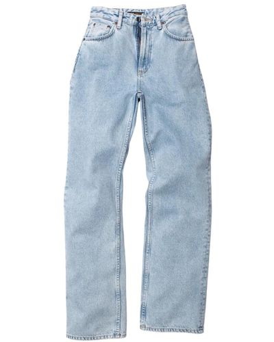 Nudie Jeans Jeans larges - Bleu