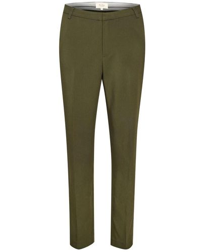 Part Two Pantaloni slim-fit - Verde