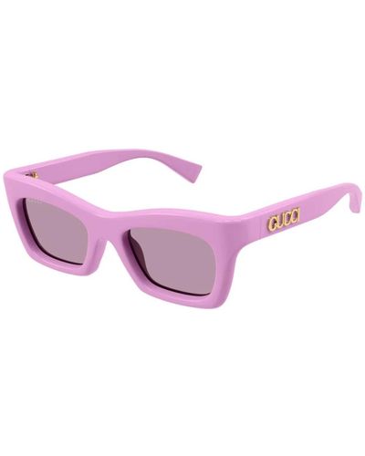 Gucci Schmetterlingsstil sonnenbrille - Lila