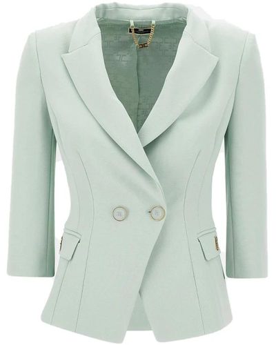 Elisabetta Franchi Sky blazer mode - Grün