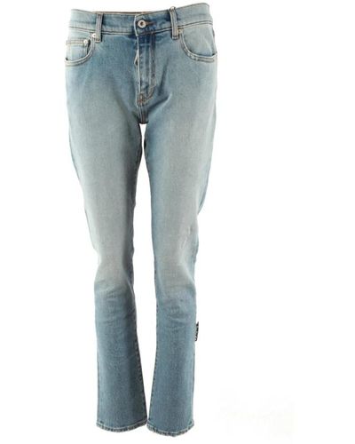 Off-White c/o Virgil Abloh Jeans > slim-fit jeans - Bleu