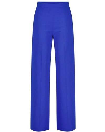Patrizia Pepe Wide Trousers - Blue