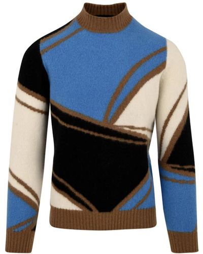 Drumohr Knitwear > turtlenecks - Bleu